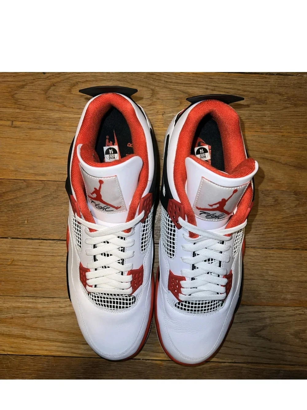 Size 10 - Jordan 4 Retro OG Mid Fire Red. Authentic
